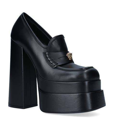 versace house shoes womens|Versace intrico platform loafers.